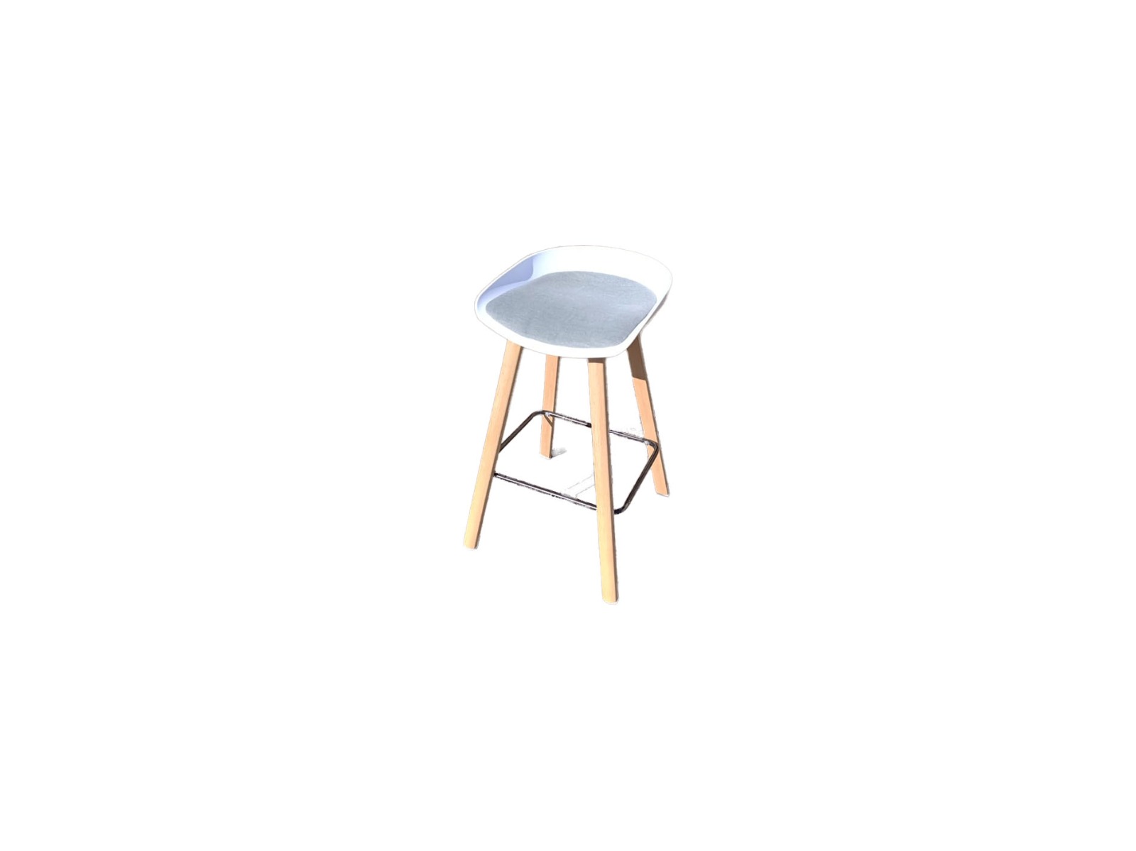 Barová židle šedý podsedák